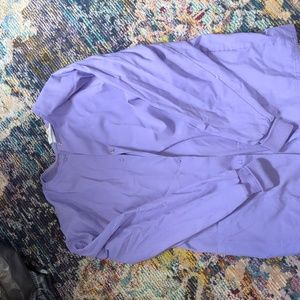 Women's purple scrub jacket size small
